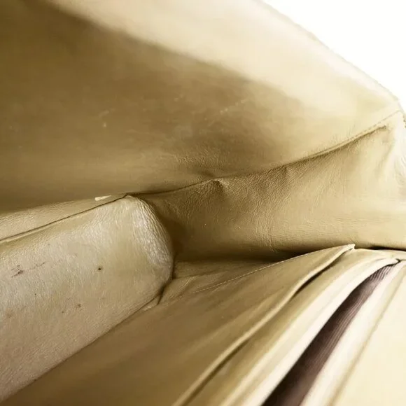 CHANEL CC Matelasse 30 Chain Shoulder Bag Leather Beige GHW Vintage Shoulder Bags